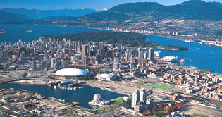Vancouver aerial view